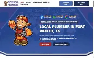 Larry Stinson Plumbing & Water Heater Repair of Fort Worth website