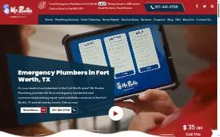 Mr. Rooter Plumbing of Fort Worth website