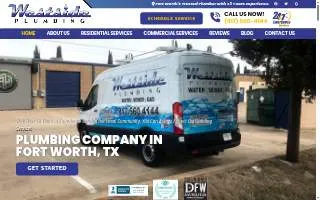 Westside Plumbing of Fort Worth website