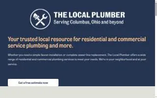 The Local Plumber LLC website