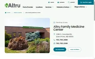 Altru Pediatrics Clinic website