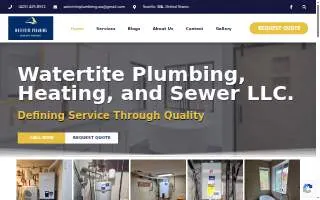Watertite Plumbing, Heating, and Sewer, LLC website