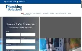 Plumbing Solutions of Boston website