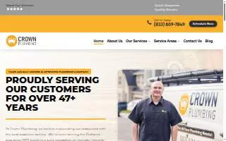 Crown Plumbing of Portland website