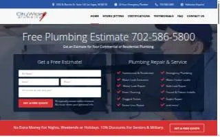 City Wide Plumbing of Las Vegas website