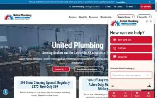 United Plumbing of Louisville website