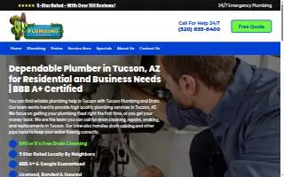 Tucson Plumbing and Drain website