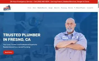 Rapid Rooter Drain Master & Plumbing Experts website