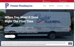 Premier Plumbing Inc. website