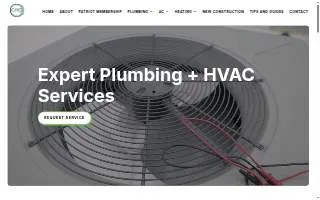 CRC Plumbing & Air website