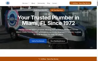 Hernandez Plumbing Co. of Miami website