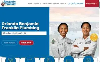 Benjamin Franklin Plumbing of Orlando website