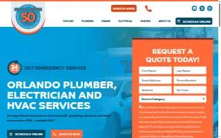 Frank Gay Services of Orlando website