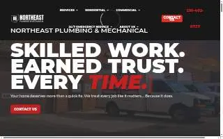 Northeast Plumbing & Mechanical of Cleveland website