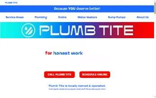Plumb Tite Plumbing & Drains of Cincinnati website