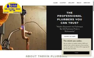 Tarvin Plumbing website