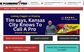 The Plumbing Pro Inc. of Kansas City website