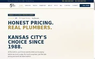 Poor John's Plumbing website