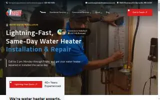 Water Heaters Now! of Minneapolis website