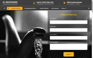 Al Bourgeois Plumbing & Heating website