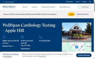 WellSpan Cardiology Testing - Apple Hill