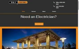 D & J Electric LLC website