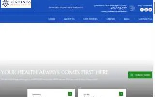 Rhode Island Wellness Medical Center website
