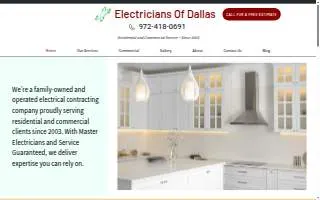 Electricians of Dallas, LLC website