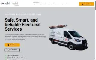 Bright Light Electric website