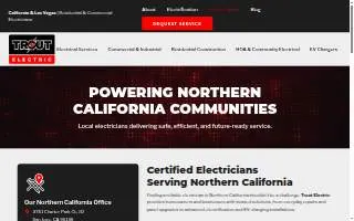 Trout Electric of San Jose website