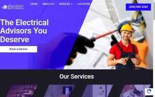 Blue Moon Electrical of San Jose website