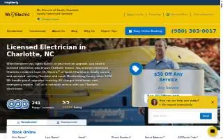 Mr. Electric of South Charlotte website
