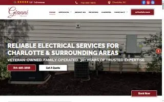 Gianni Electrical Service website
