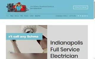 Joe Schmo Electrical Services of Indianapolis website