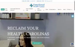 Functional Health Center of The Carolinas website