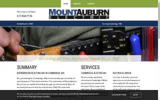 Mount Auburn Electric Inc of Boston website