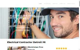 Electrician Pros Detroit website