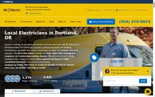 Mr. Electric of Portland website