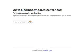 Piedmont Medical Center website