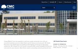 CMC Health Plaza South of Myrtle Beach website