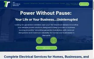 T&T Electrical Services of Memphis website