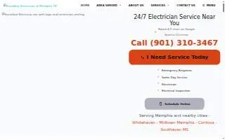 Excalibur Electrician of Memphis TN website