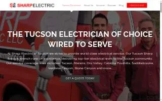 Sharp Electric LLC of Tucson website