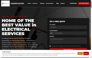 Charter Electric website