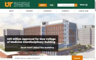 Ut Health Science Center website