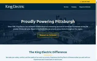 King Electric of Pittsburgh website