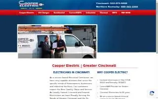 Cooper Electric of Cincinnati website