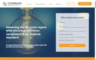 Compass Electrical Solutions of St. Louis website