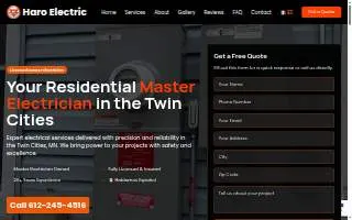 Haro Electric Solutions website