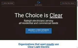 Clear Light Electric website